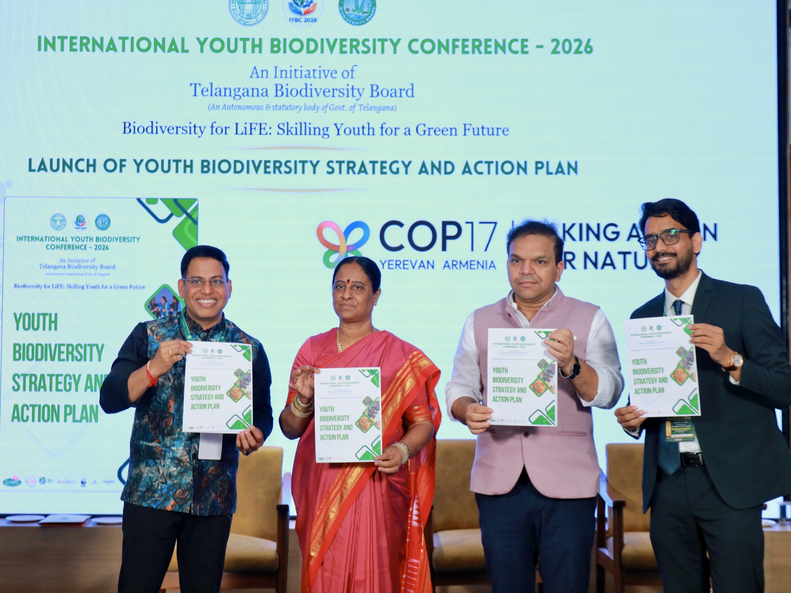 Team TNS releasing the YBSAP document along with dignitaries at IYBC